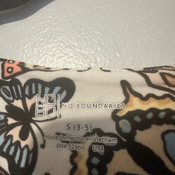 No Boundaries Butterfly Pattern Mini Dress - Black, Orange, Cream - Picture 2 of 2